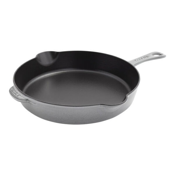 28cm Round Cast Iron Traditional Deep Frying Pan