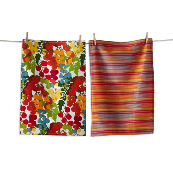 Garden Tomato Dishtowel Set Of 2