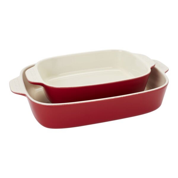 HENCKELS Ceramic 8 Piece Bakeware Set, Cherry - Image 4