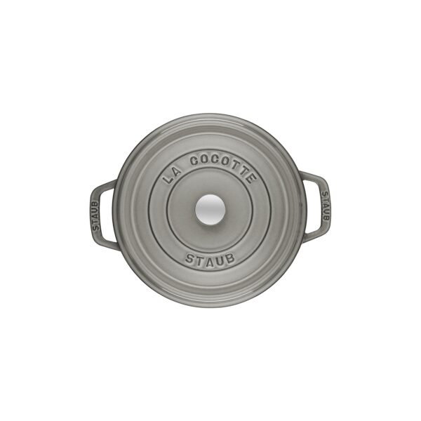 STAUB La Cocotte 12.5 L Cast Iron Round Cocotte, Graphite-Grey - Image 2