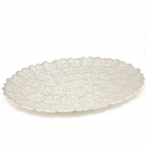 BOUQUET Textured Oval Serving Platter