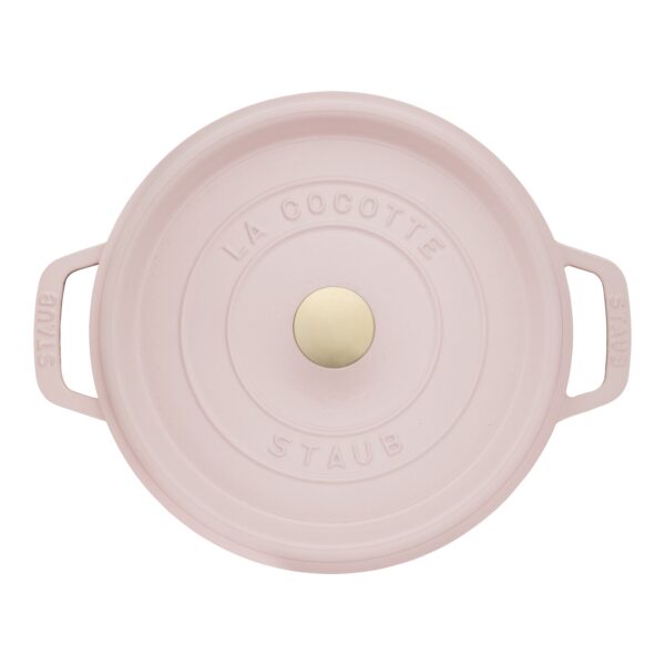 STAUB La Cocotte 3.7 L Cast Iron Round Cocotte, Sorbet Rose - Image 3