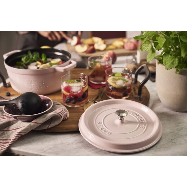 STAUB La Cocotte 3.7 L Cast Iron Round Cocotte, Sorbet Rose - Image 2