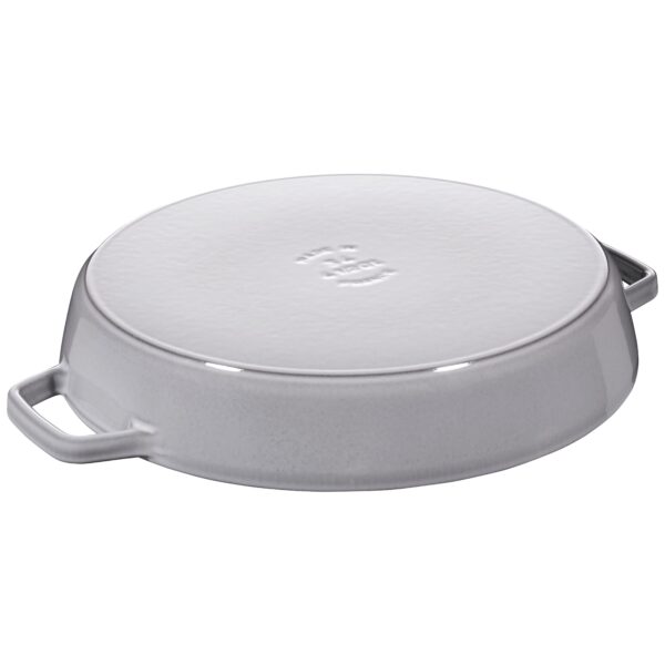 STAUB Pans 34 cm Cast Iron Double Handle Skillet, Graphite-Grey - Image 2
