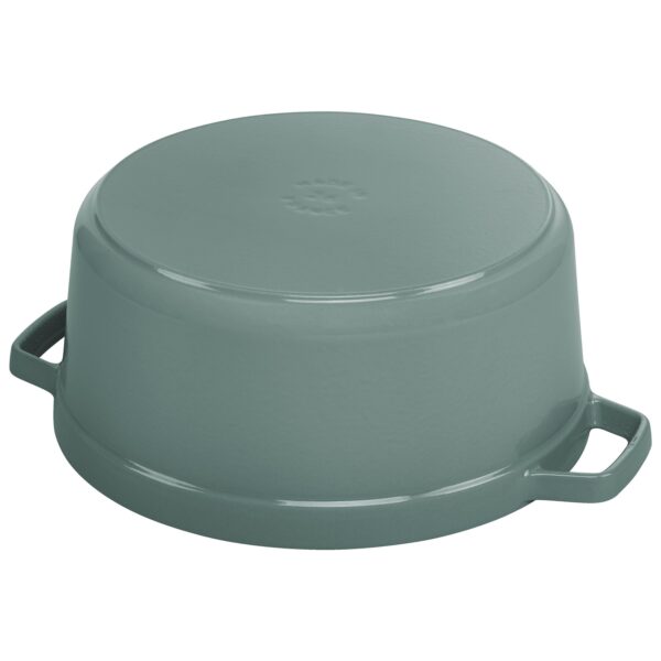 STAUB La Cocotte 5.25 L Cast Iron Round Cocotte, Eucalyptus - Image 3