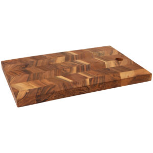 Acacia Chevron Serving Board