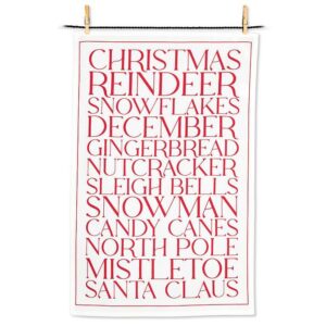Christmas Text Kitchen Towel