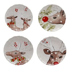 Deer Friends 4-Course Salad Set of 4
