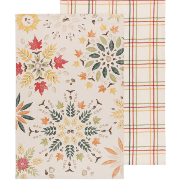 Fall Foliage Coordinated Dishtowels Set of 2