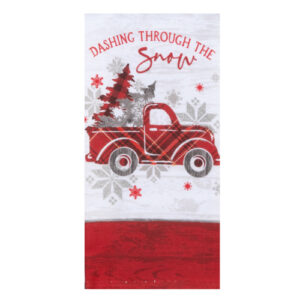 Snow Truck Dishtowel