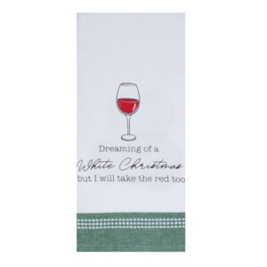 White Christmas Tea Towel