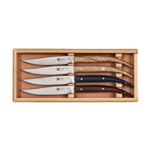 ZWILLING Steak-Sets 4 Piece Toro Steak Knives, Brown