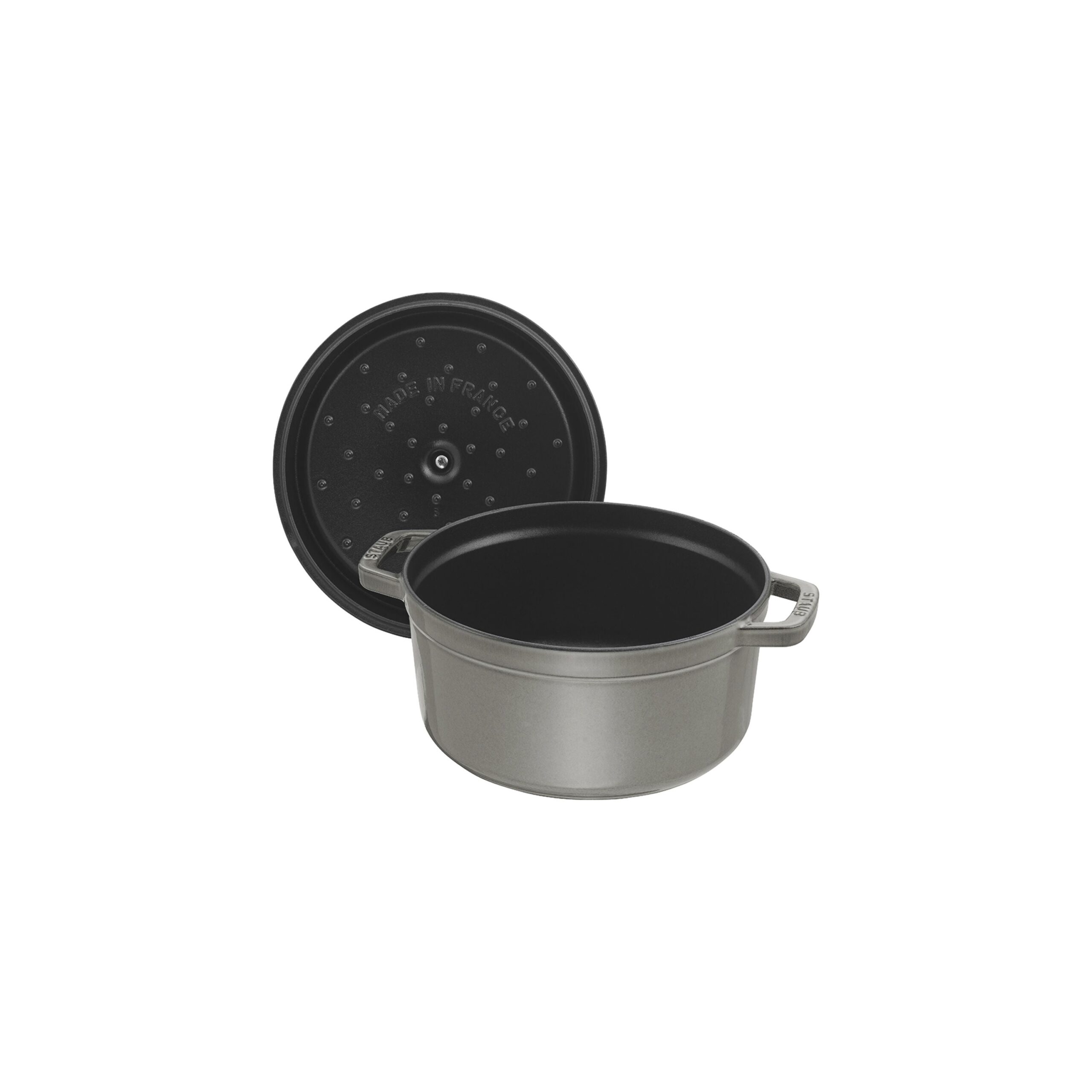 STAUB La Cocotte 6.75 L Cast Iron Round Cocotte, Graphite-Grey - Image 2