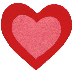 Heart Felt Wool Trivet