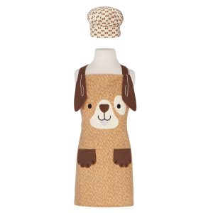 Dog Kid's Apron and Hat Set