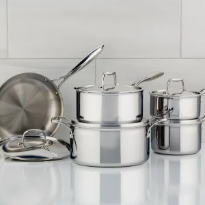Meyer SuperSteel Tri-Ply Clad Stainless Steel 10-Piece